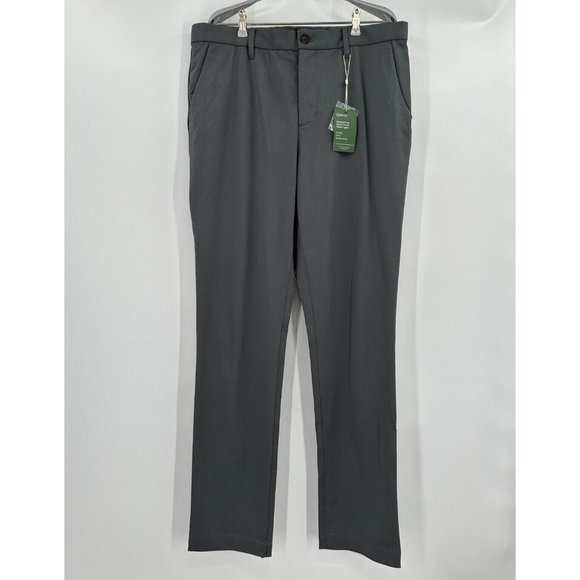 Quince Men's Recycled Comfort Tech Chino Pants Slim Fit Charcoal Gray 32x34 NWT - Picture 1 of 7